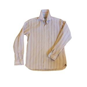 Ted Baker London pink pinstripe men's dress shirt size 3